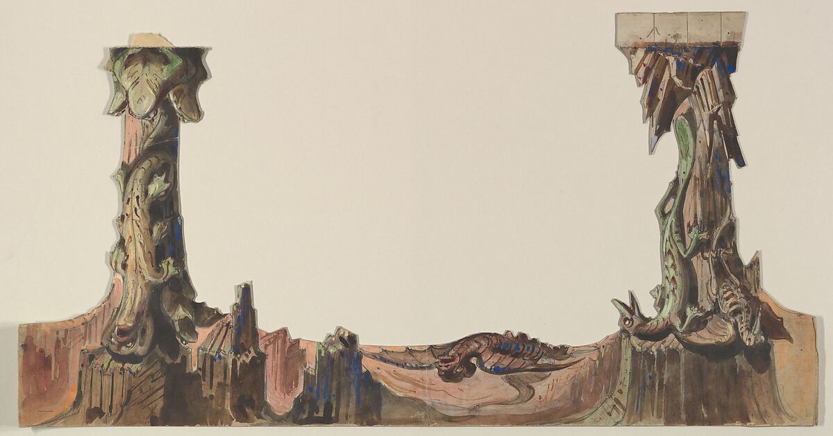 Design for a Stage Set, Eugène Cicéri (French, Paris 1813–1890 Fontainebleau) 