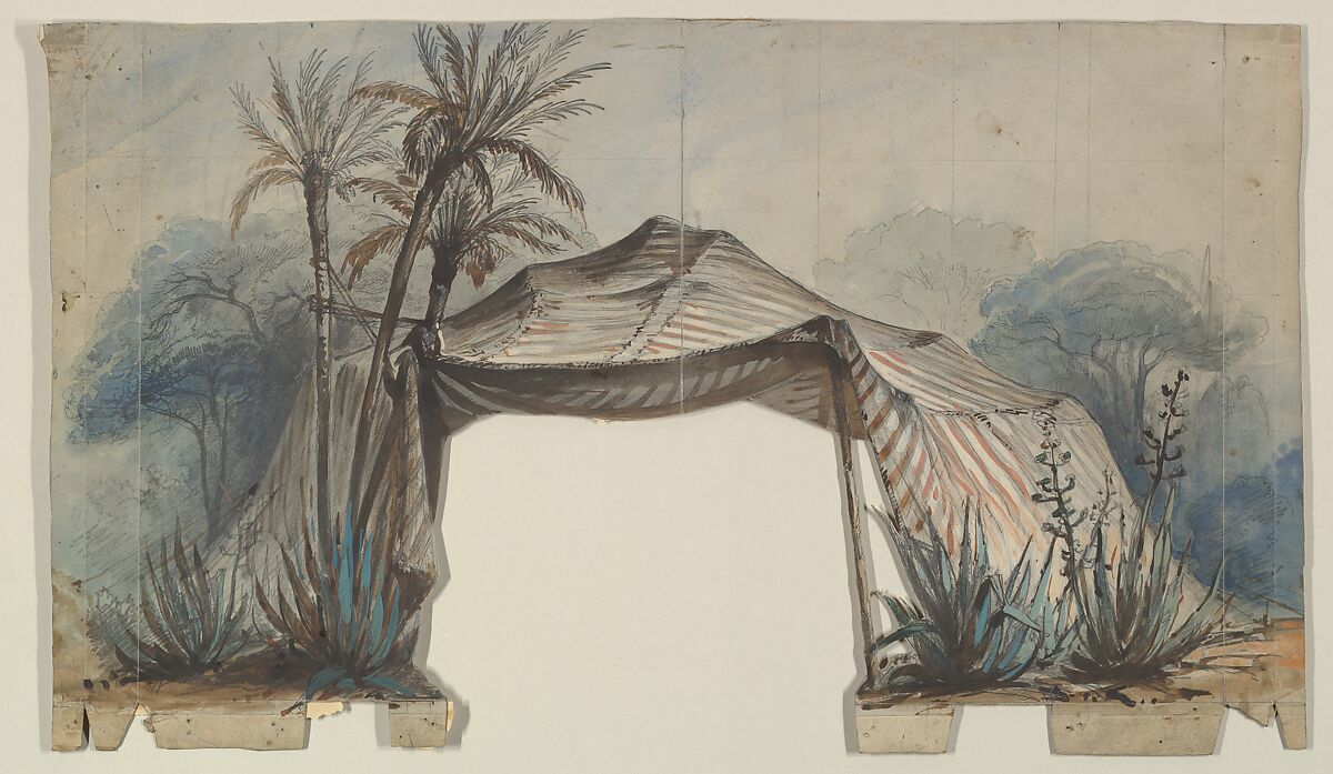 Design for a Stage Set, Eugène Cicéri (French, Paris 1813–1890 Fontainebleau) 