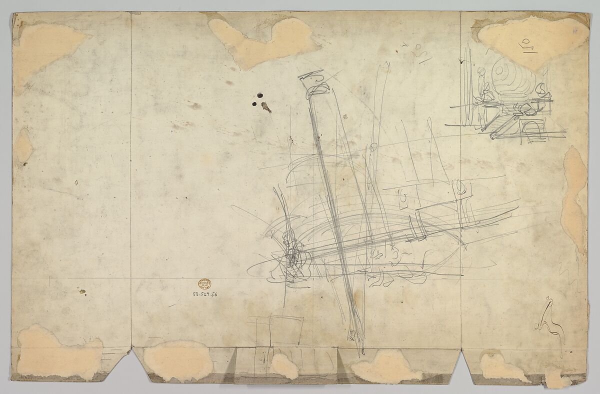 Design for a Stage Set, Eugène Cicéri (French, Paris 1813–1890 Fontainebleau)