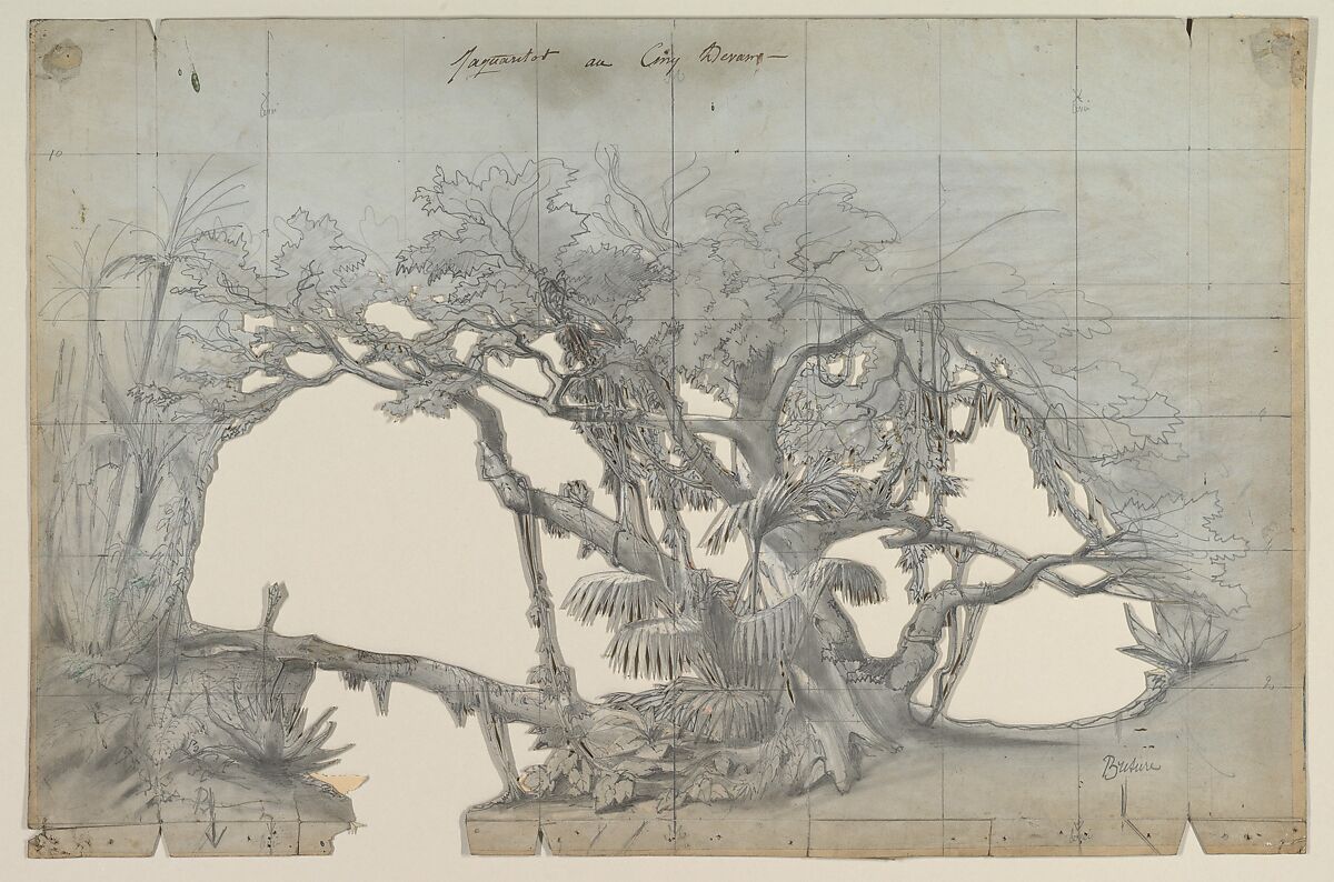 Design for a Stage Set, Eugène Cicéri (French, Paris 1813–1890 Fontainebleau) 