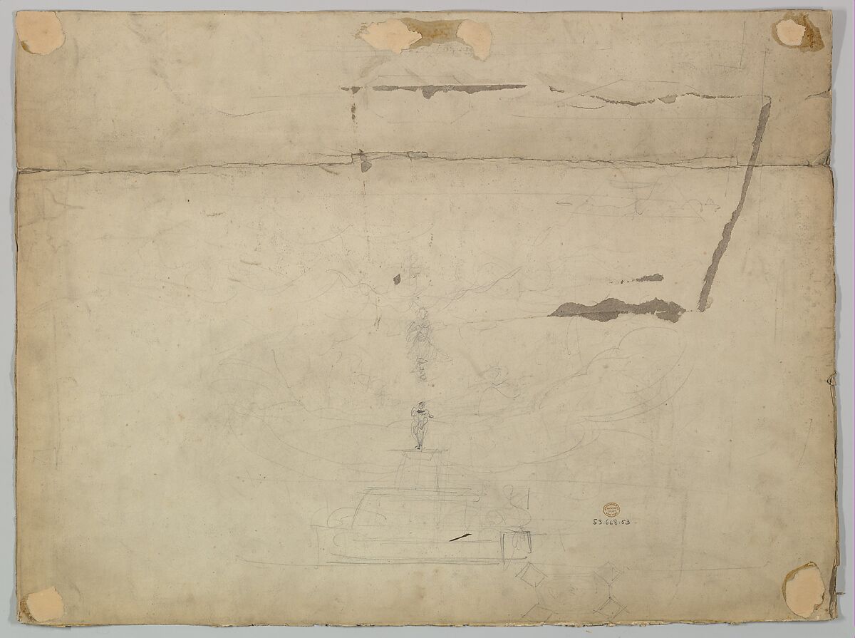 Design for a Stage Set, Eugène Cicéri (French, Paris 1813–1890 Fontainebleau)