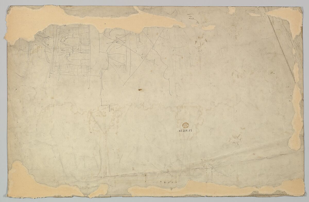 Design for a Stage Set, Eugène Cicéri (French, Paris 1813–1890 Fontainebleau)