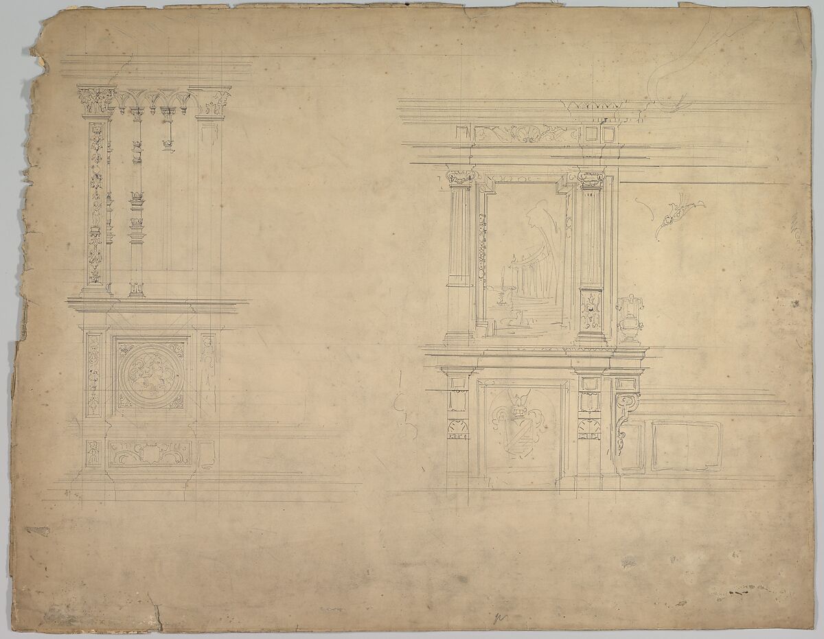 Design for a Stage Set, Eugène Cicéri (French, Paris 1813–1890 Fontainebleau) 