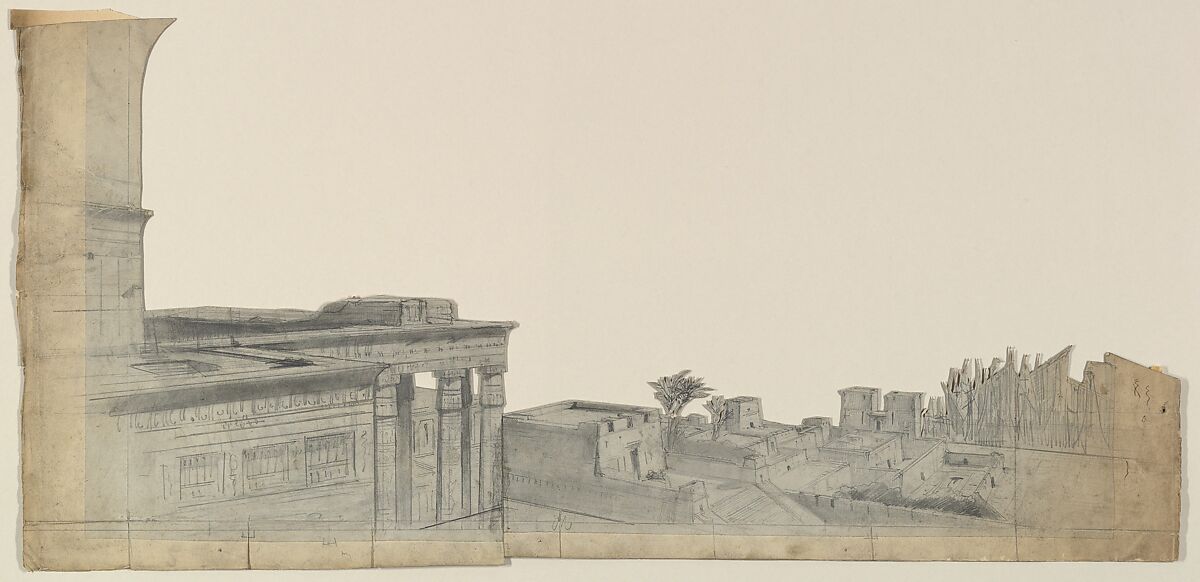 Design for a Stage Set, Eugène Cicéri (French, Paris 1813–1890 Fontainebleau) 