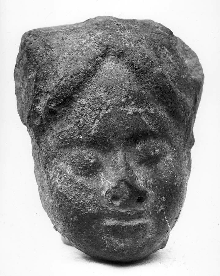 Head of a Female, Terracotta, India 