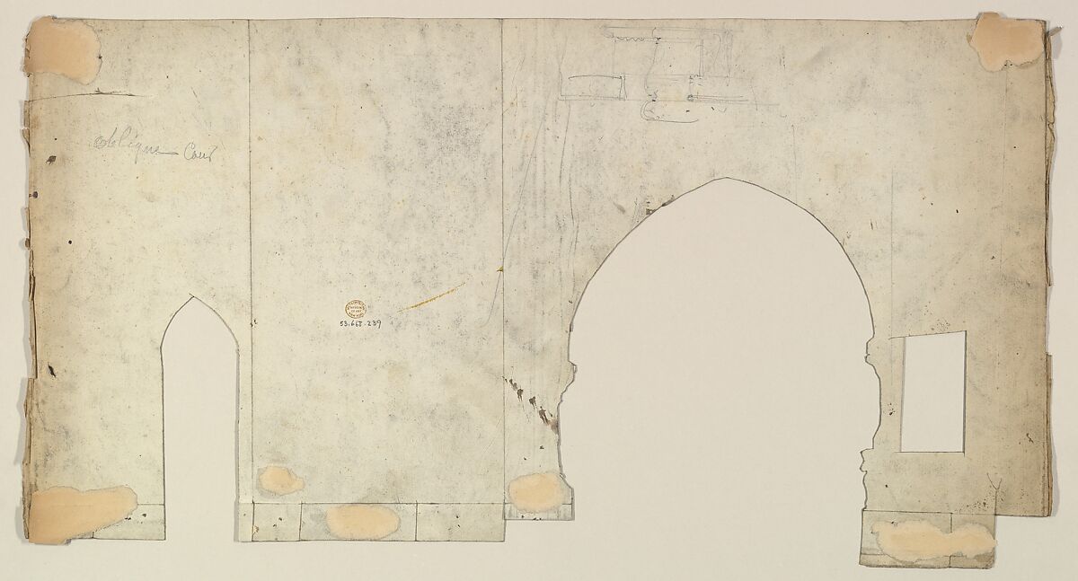 Design for a Stage Set, Eugène Cicéri (French, Paris 1813–1890 Fontainebleau)