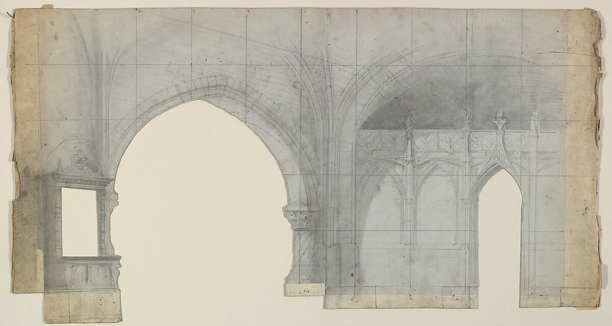 Design for a Stage Set, Eugène Cicéri (French, Paris 1813–1890 Fontainebleau) 