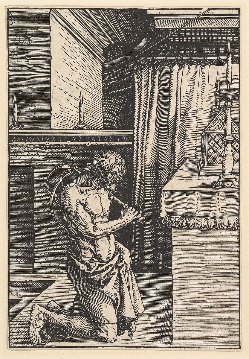 The Penitent, Albrecht Dürer (German, Nuremberg 1471–1528 Nuremberg), Woodcut 