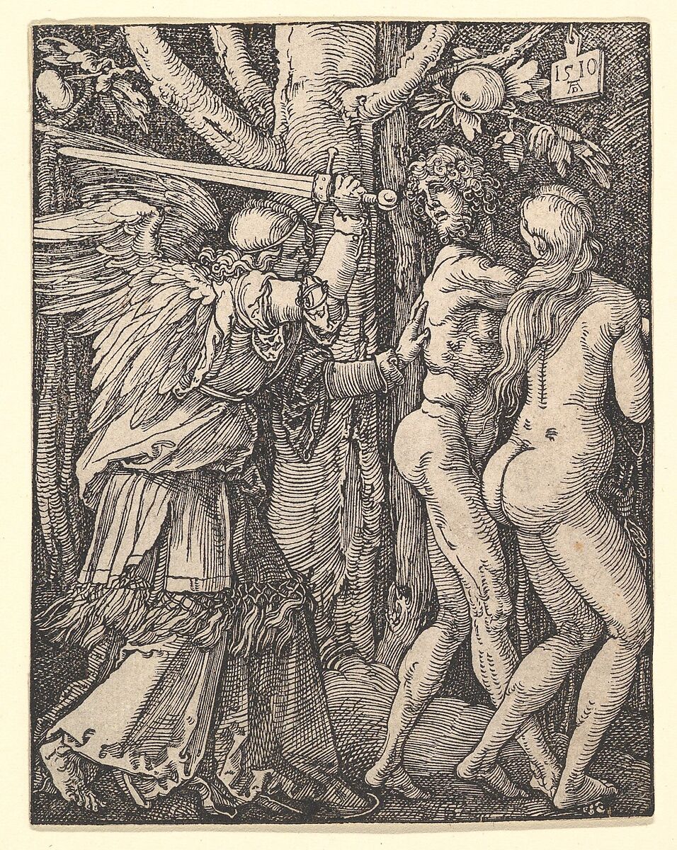 The Expulsion from Paradise, from "The Small Passion", Albrecht Dürer (German, Nuremberg 1471–1528 Nuremberg), Woodcut 