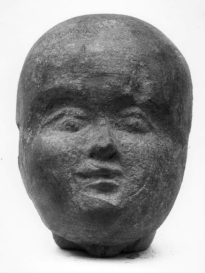 Male Head, Terracotta, India 