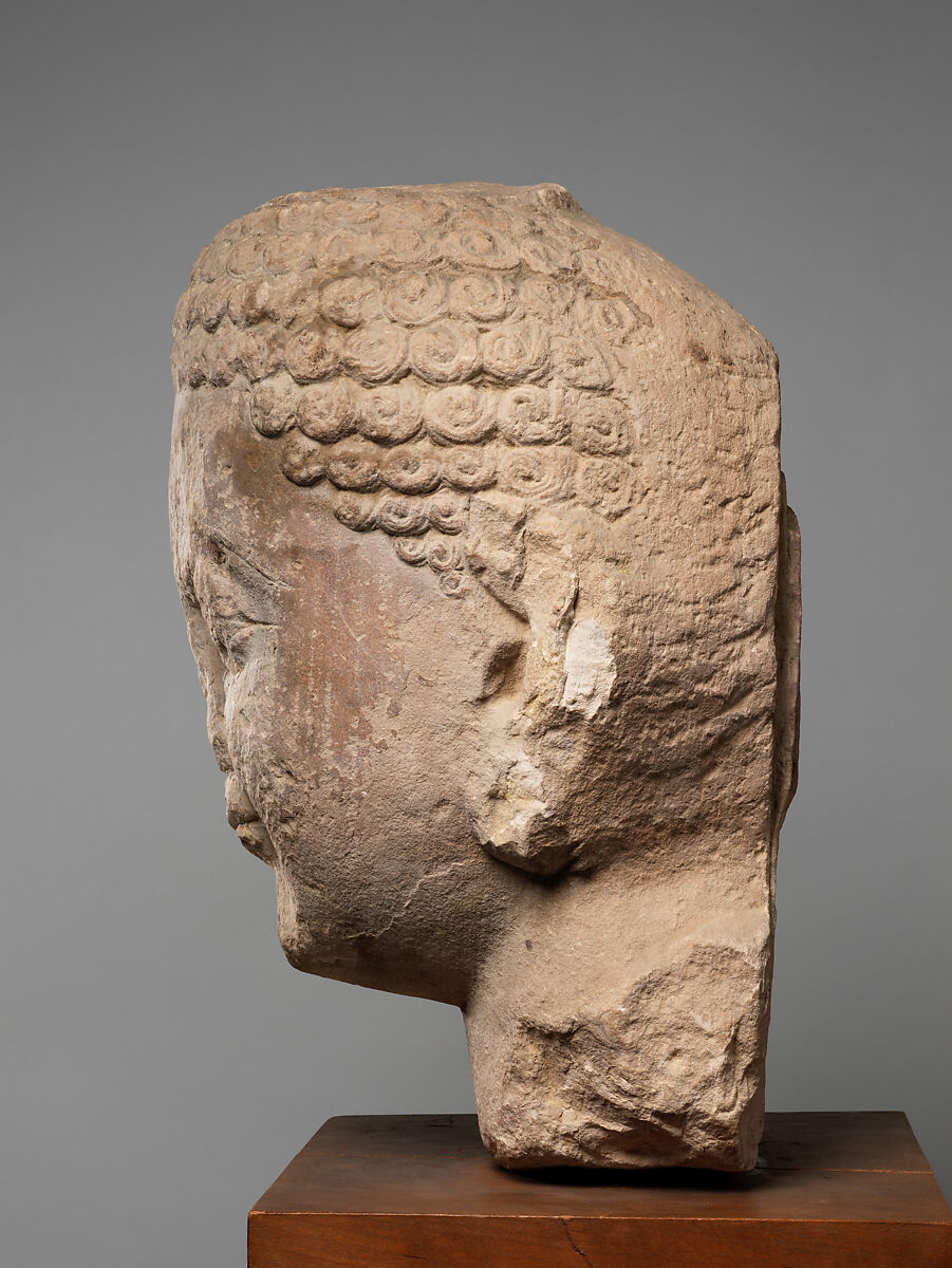 Head of Buddha, Stone, India