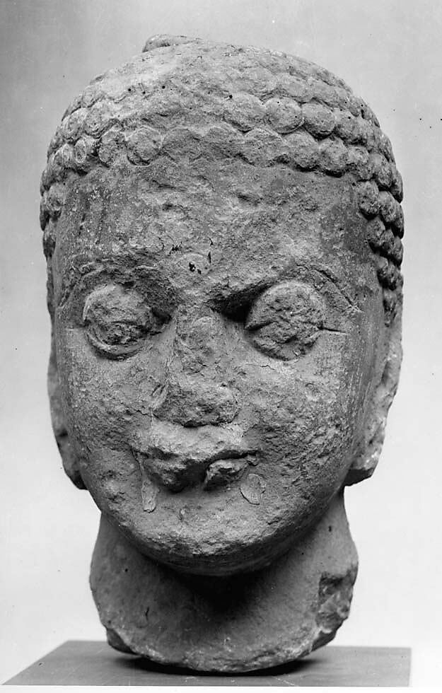 Head of Buddha, Stone, India 