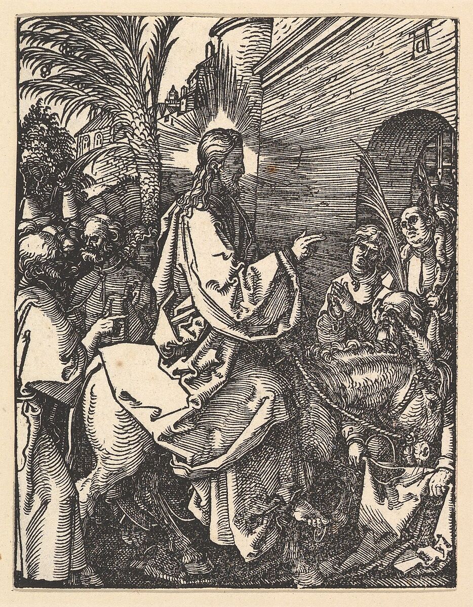 Christ's Entry into Jerusalem, from "The Small Passion", Albrecht Dürer (German, Nuremberg 1471–1528 Nuremberg), Woodcut 
