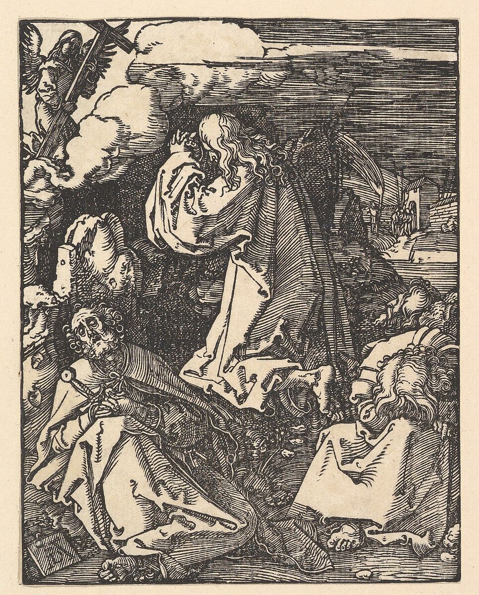 Christ on the Mount of Olives, from "The Small Passion", Albrecht Dürer  German, Woodcut