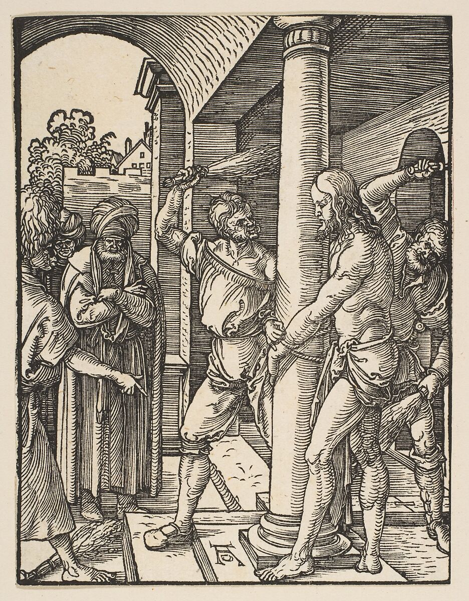 The Flagellation, from "The Small Passion", Albrecht Dürer (German, Nuremberg 1471–1528 Nuremberg), Woodcut 