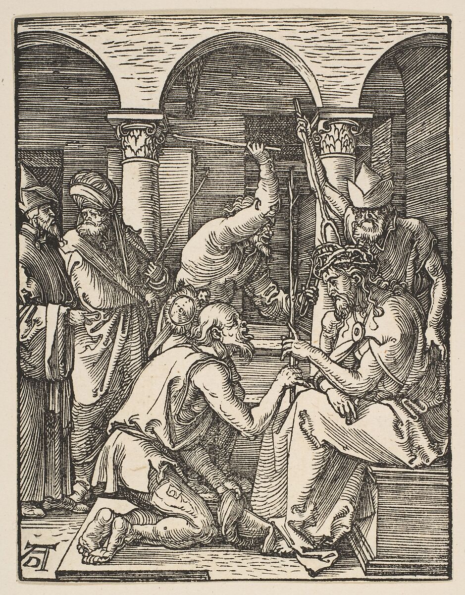 Christ Crowned with Thorns, from "The Small Passion", Albrecht Dürer (German, Nuremberg 1471–1528 Nuremberg), Woodcut 