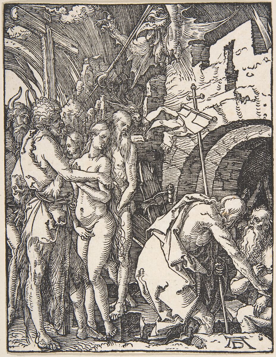 Christ in Limbo, from "The Small Passion", Albrecht Dürer (German, Nuremberg 1471–1528 Nuremberg), Woodcut