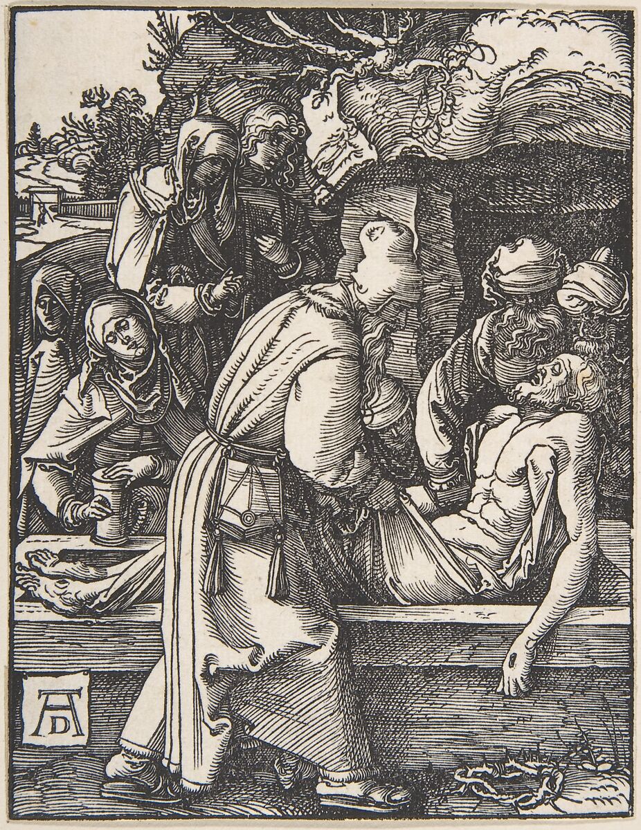 The Deposition, from "The Small Passion", Albrecht Dürer (German, Nuremberg 1471–1528 Nuremberg), Woodcut