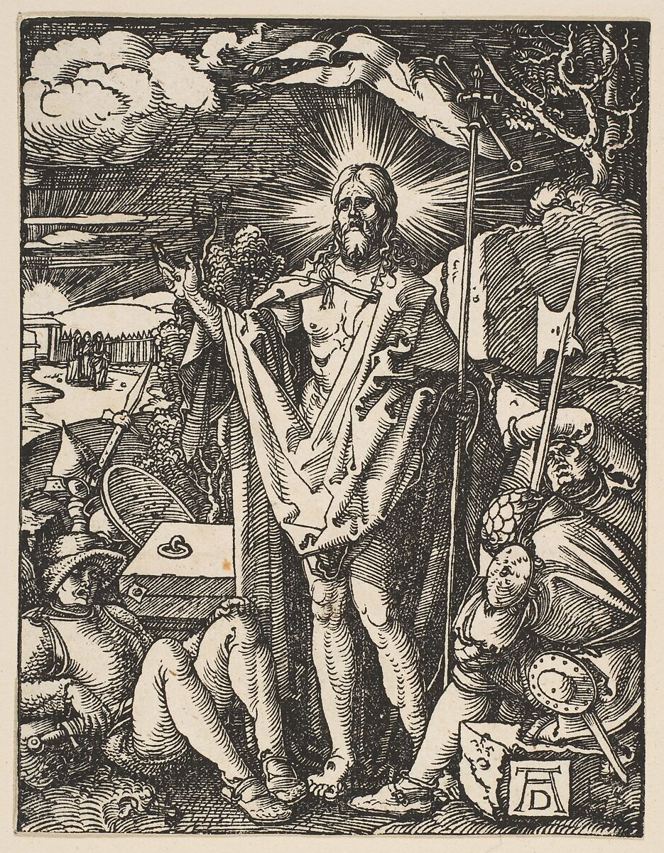 The Resurrection, from "The Little Passion", Albrecht Dürer (German, Nuremberg 1471–1528 Nuremberg), Woodcut 