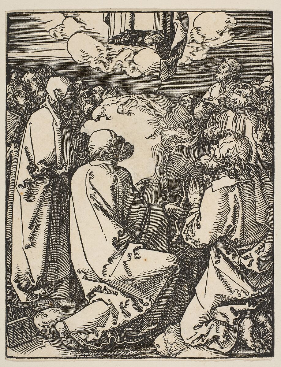 The Ascension, from "The Little Passion", Albrecht Dürer (German, Nuremberg 1471–1528 Nuremberg), Woodcut 