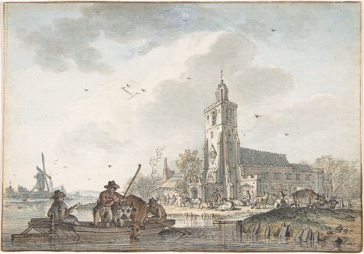 April, Hendrik Meijer (Dutch, Amsterdam 1744–1793 London), Black chalk, brown, black or gray ink and watercolor 