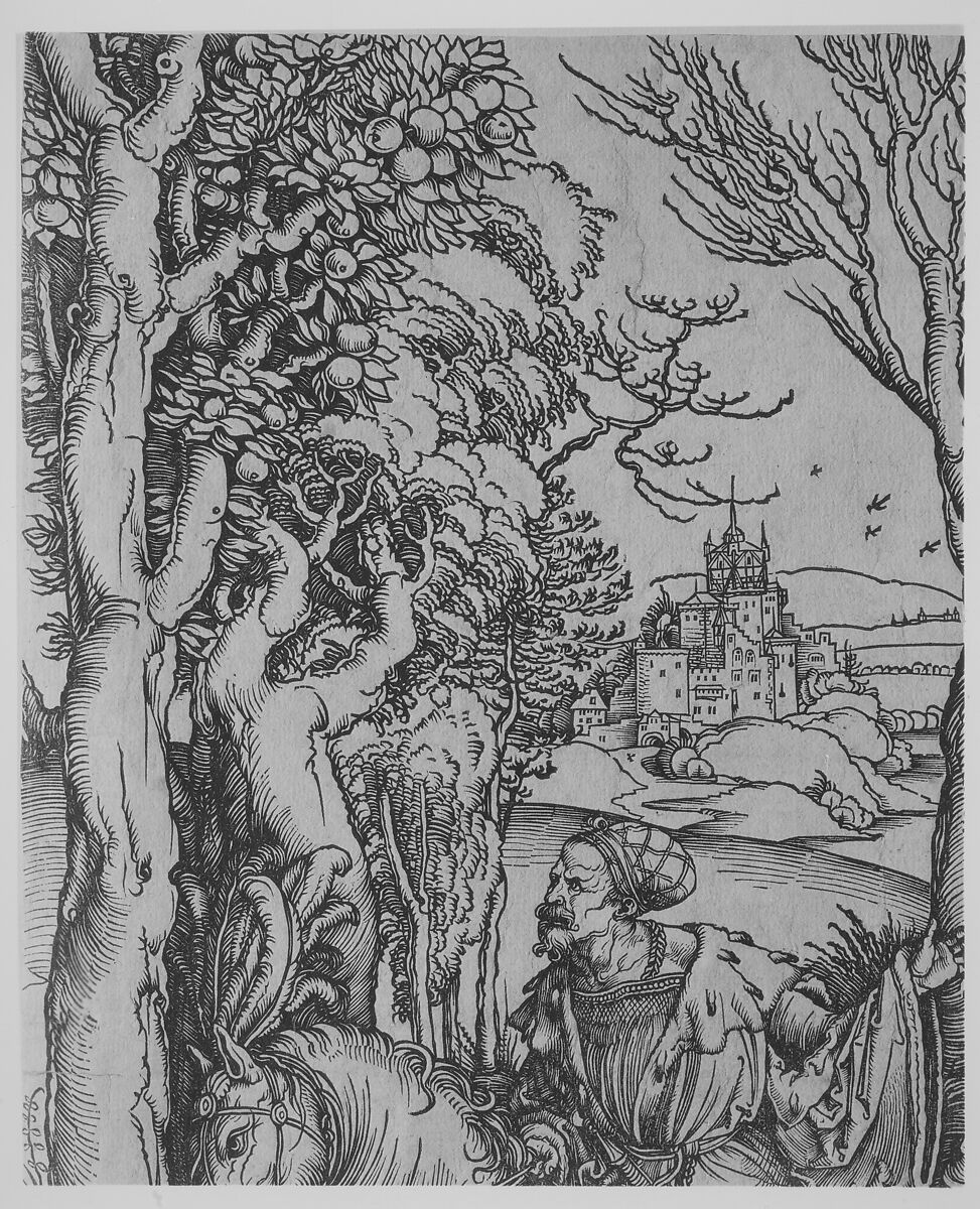 The Knight and Man-at-arms, Albrecht Dürer (German, Nuremberg 1471–1528 Nuremberg), Woodcut
