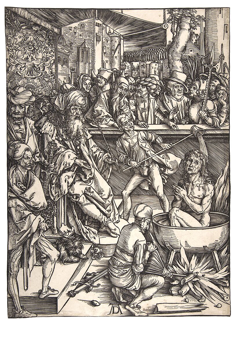 The Martyrdom of Saint John, from "The Apocalypse", Albrecht Dürer (German, Nuremberg 1471–1528 Nuremberg), Woodcut