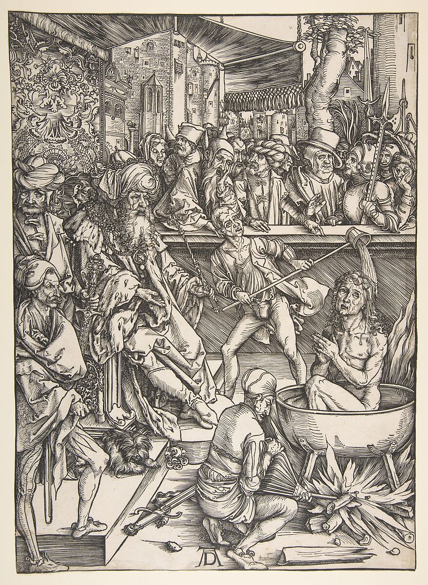 The Martyrdom of Saint John, from "The Apocalypse", Albrecht Dürer (German, Nuremberg 1471–1528 Nuremberg), Woodcut 