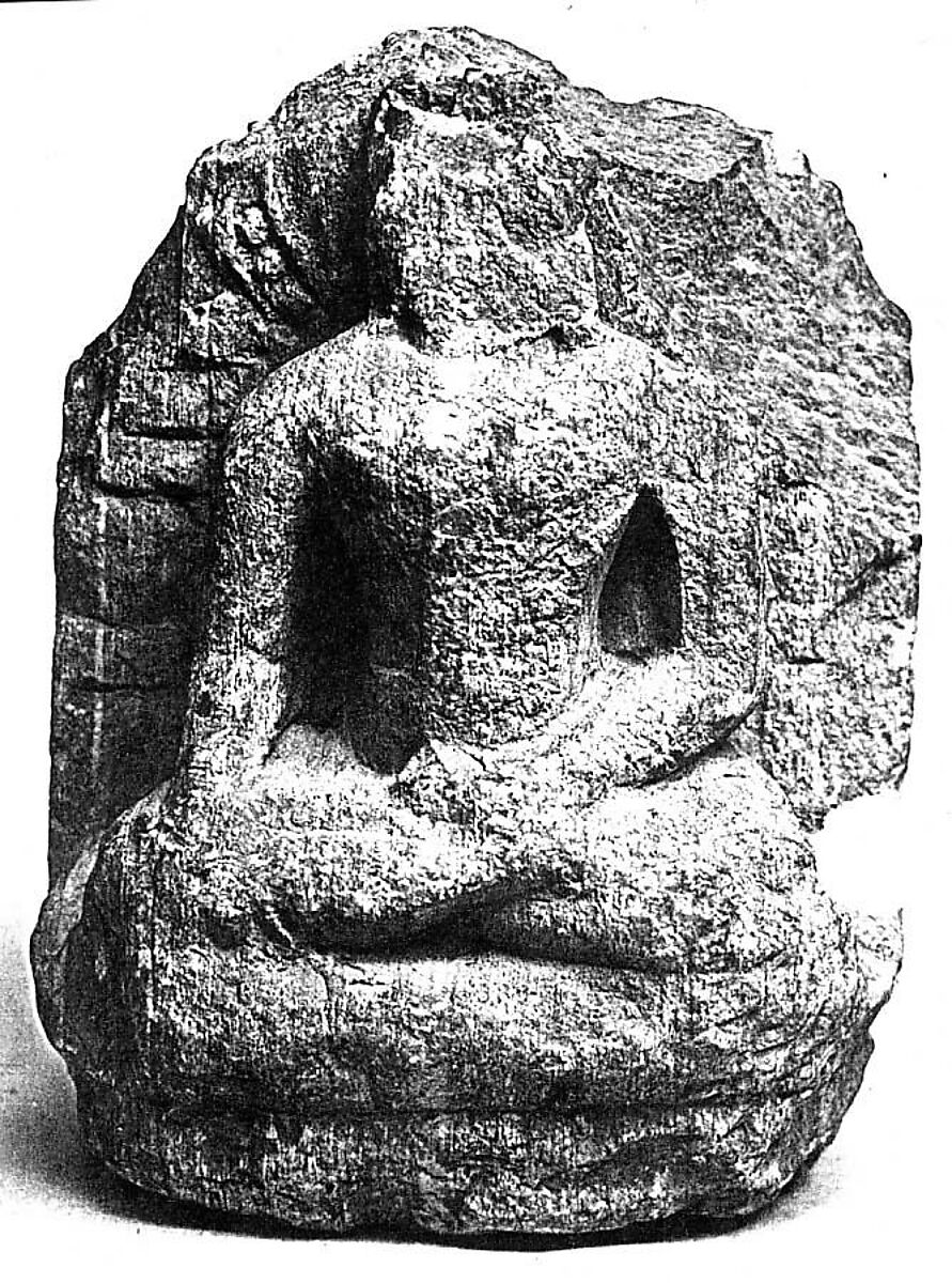 Seated Jain Figure, Stone, India (Chittorgarh, Udaipur) 