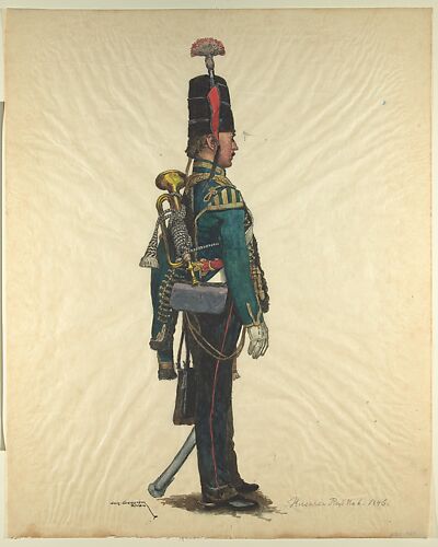 Walter von Looz-Corswarem, Prussian Military Costume: Garde Hussar 1843