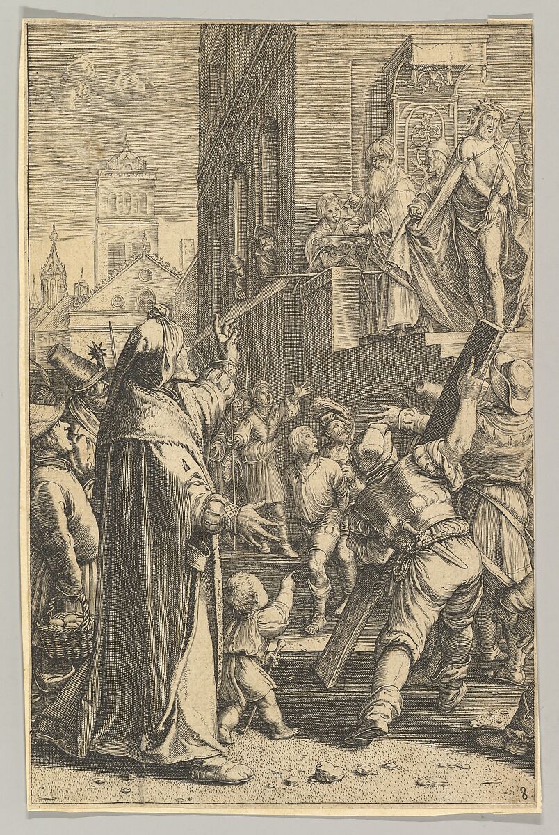 Ecce Homo, from "The Passion of Christ", Ludovicus Siceram (Flemish, active Antwerp, ca. 1623), Engraving 