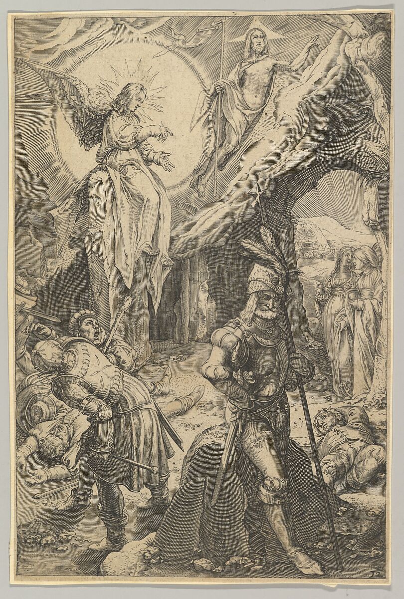 The Resurrection, from "The Passion of Christ", Ludovicus Siceram (Flemish, active Antwerp, ca. 1623), Engraving 