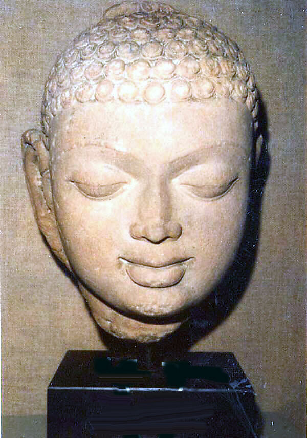Head of a Buddha (Study Collection), Stone, India 