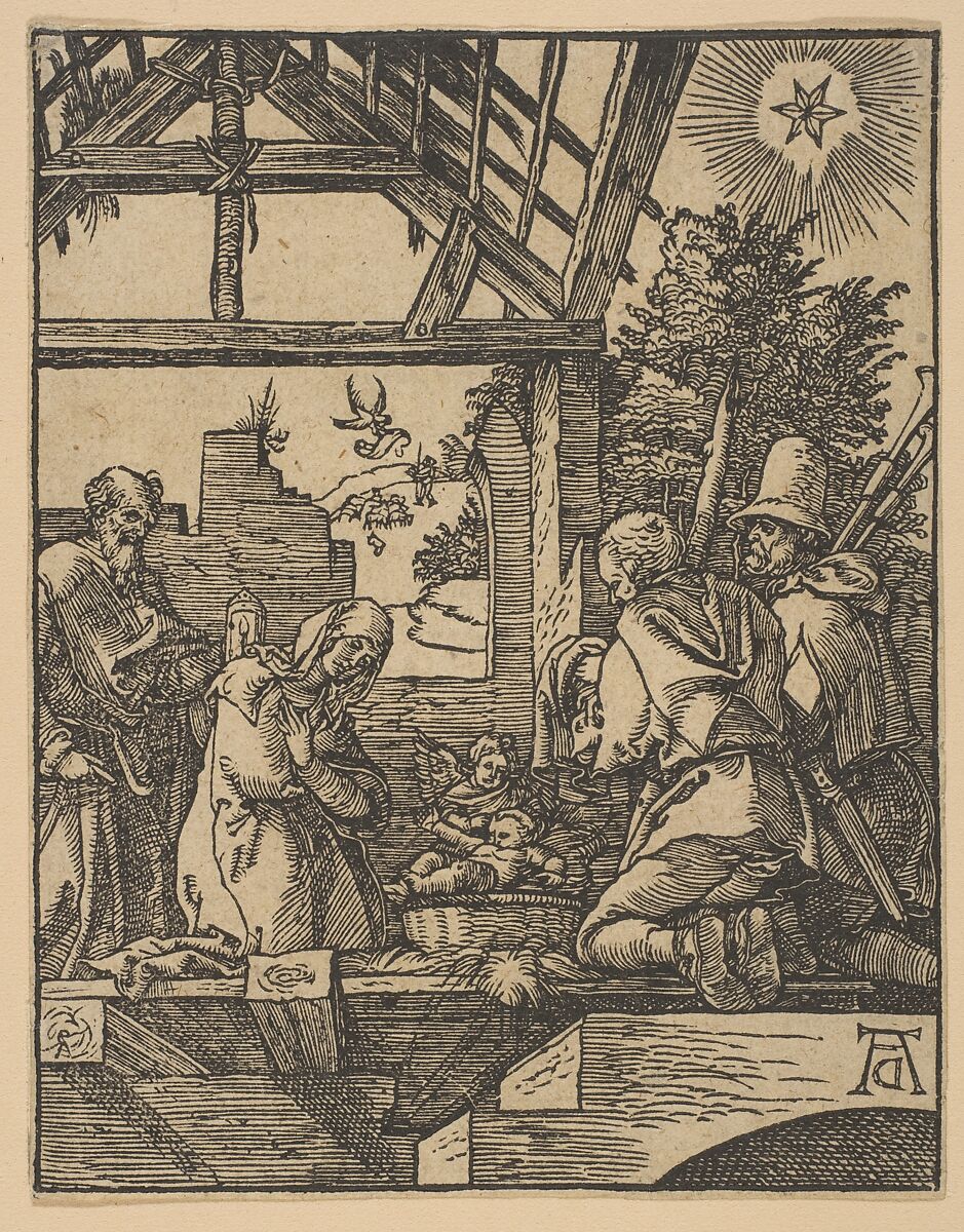 The Nativity (copy), After Albrecht Dürer (German, Nuremberg 1471–1528 Nuremberg), Woodcut 