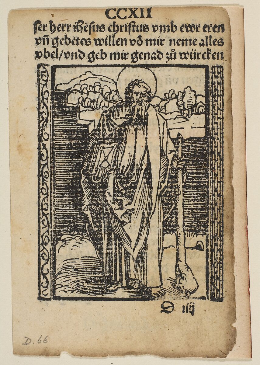 Religious scenes used in Salus Anime, Albrecht Dürer (German, Nuremberg 1471–1528 Nuremberg), Woodcuts