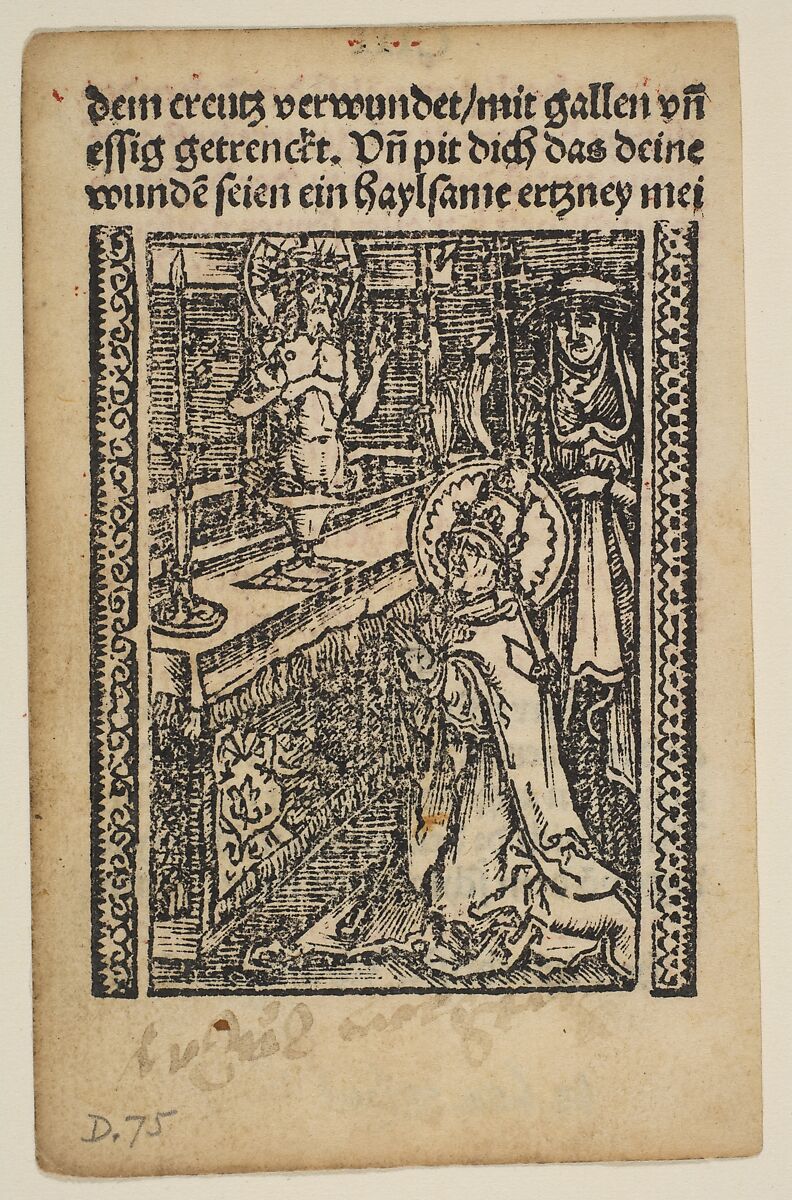 Religious scenes used in Salus Anime, Albrecht Dürer (German, Nuremberg 1471–1528 Nuremberg), Woodcuts