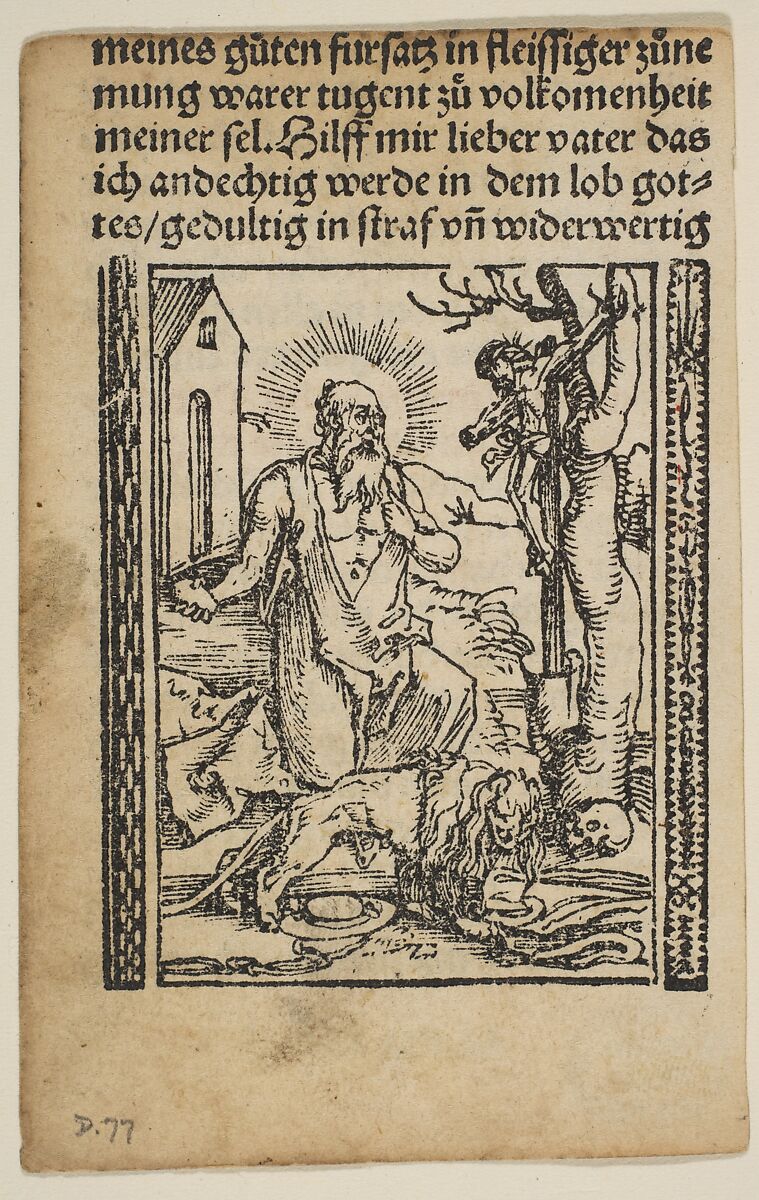 Religious scenes used in Salus Anime, Albrecht Dürer (German, Nuremberg 1471–1528 Nuremberg), Woodcuts