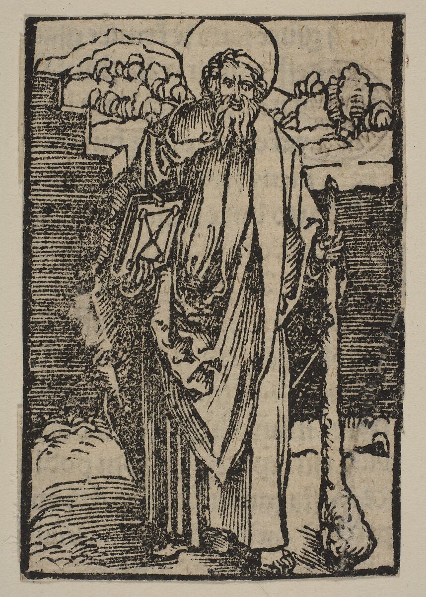 Saint Judas, Albrecht Dürer (German, Nuremberg 1471–1528 Nuremberg), Woodcut 