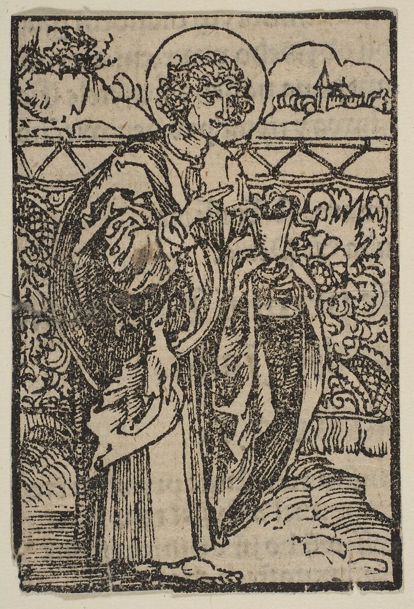 Saint John, Albrecht Dürer (German, Nuremberg 1471–1528 Nuremberg), Woodcut 