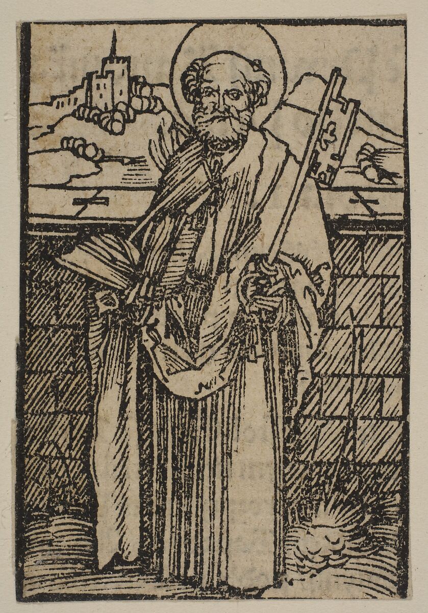 Saint Peter, Albrecht Dürer (German, Nuremberg 1471–1528 Nuremberg), Woodcut 