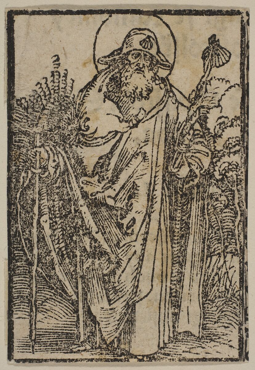 Saint James Major, Albrecht Dürer (German, Nuremberg 1471–1528 Nuremberg), Woodcut 