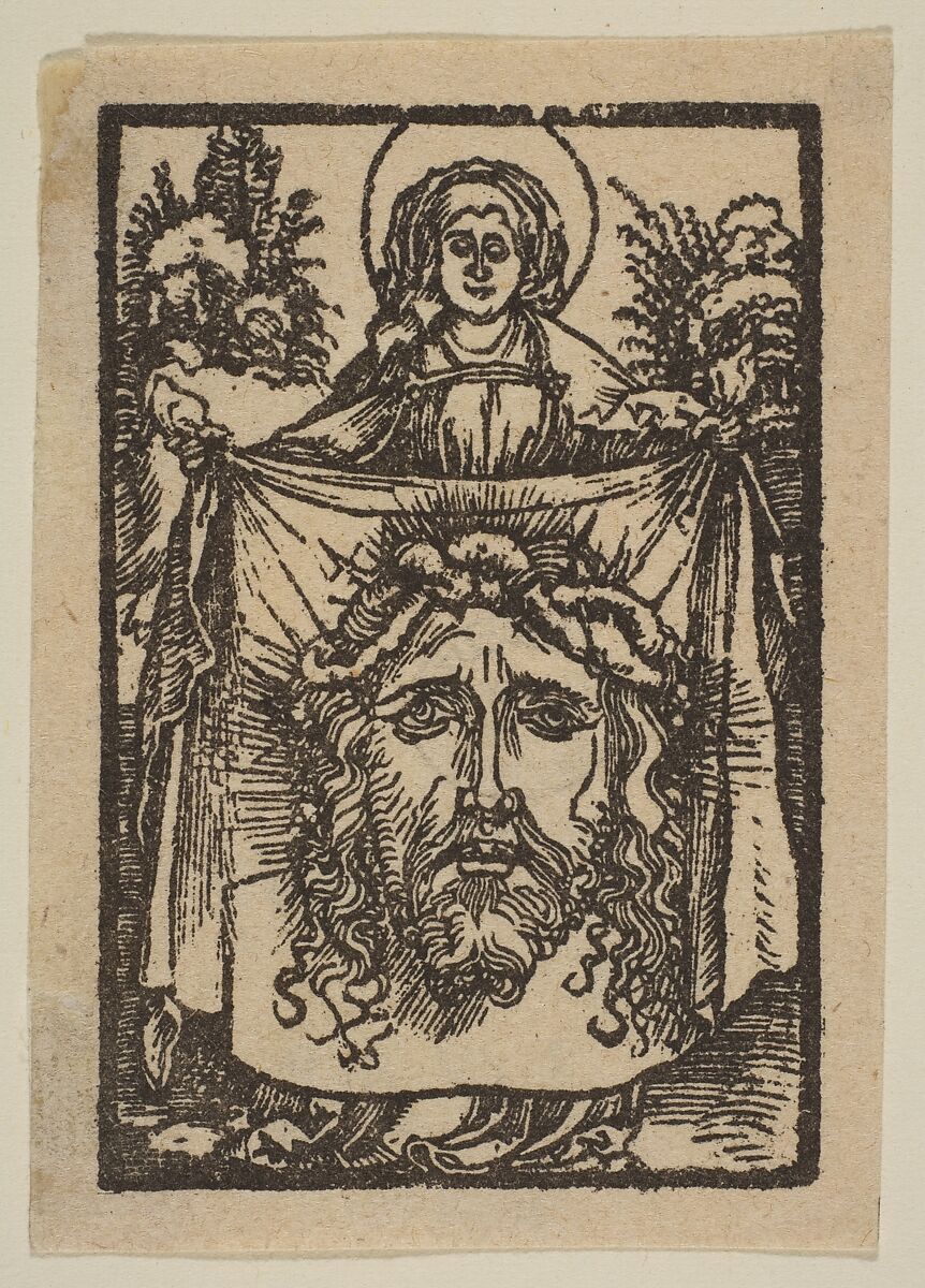 Saint Veronica, Albrecht Dürer (German, Nuremberg 1471–1528 Nuremberg), Woodcut 