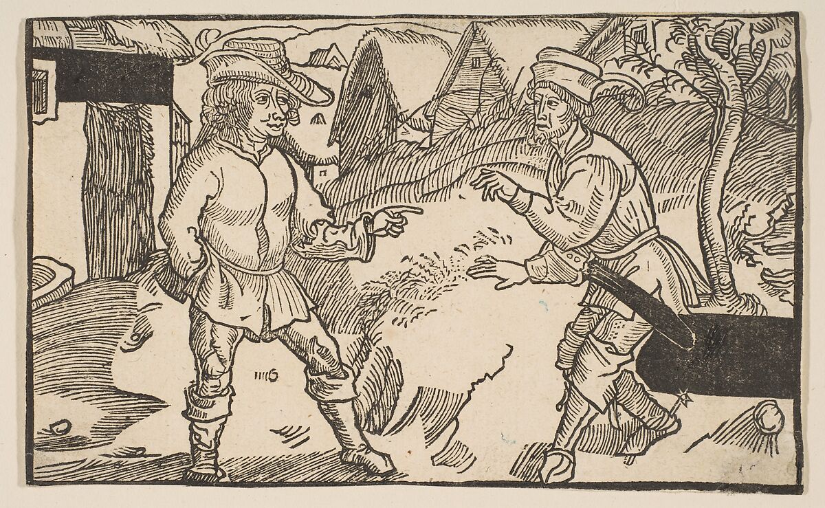 Heauton Timouroumenos, from "The Comedies of Terence", 19th century reprint, Albrecht Dürer (German, Nuremberg 1471–1528 Nuremberg), Woodcut 