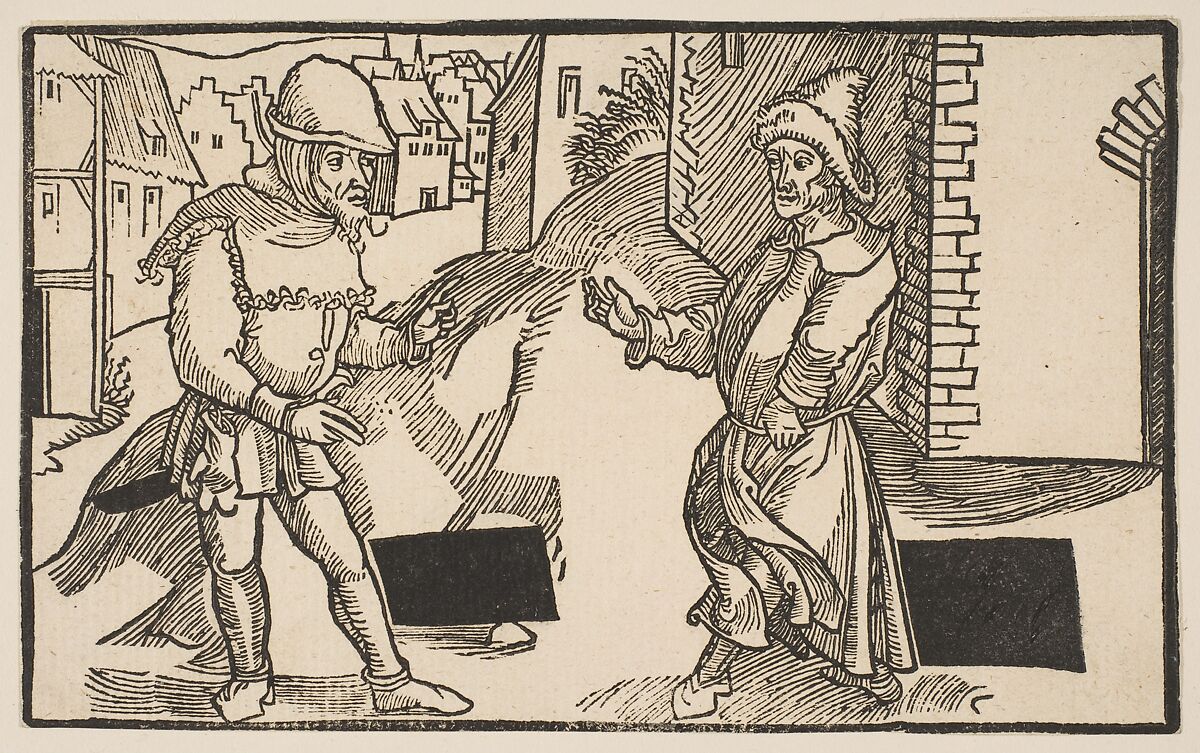 Adelphi, from "The Comedie of Terence", 19th century reprint, Albrecht Dürer (German, Nuremberg 1471–1528 Nuremberg), Woodcut 