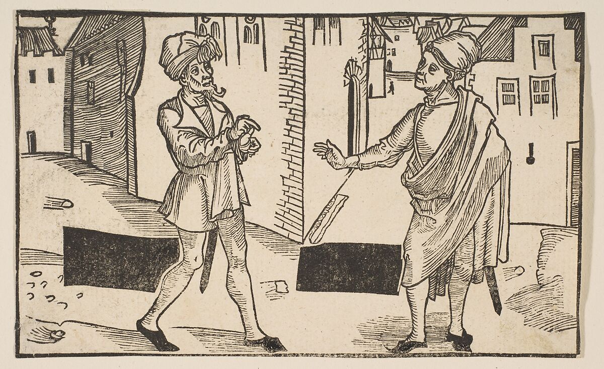 Hecyra, from "The Comedie of Terence", 19th century reprint, Albrecht Dürer (German, Nuremberg 1471–1528 Nuremberg), Woodcut 