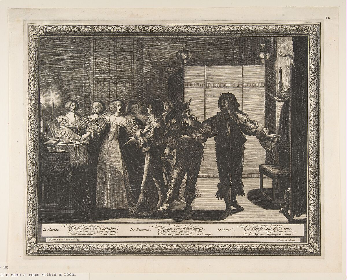 The Bride Taken Home, Abraham Bosse (French, Tours 1602/04–1676 Paris), Etching 