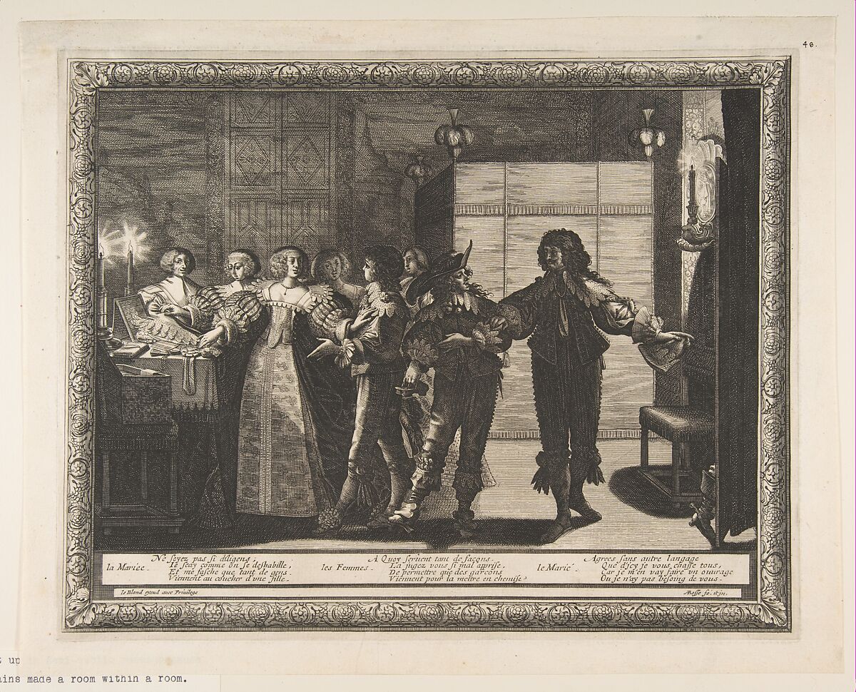 The Bride Taken Home, Abraham Bosse (French, Tours 1602/04–1676 Paris), Etching 