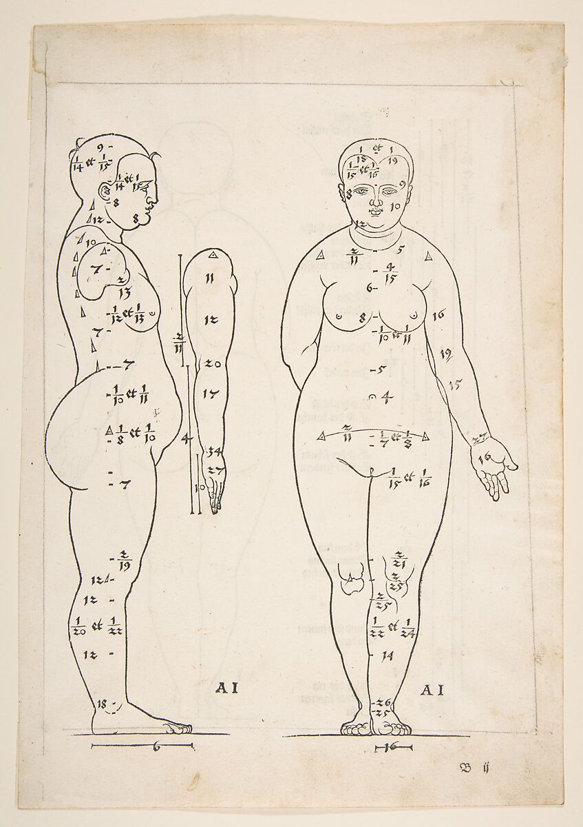 Illustration from Dürer's "Vier Bucher von Menslicher Proportion", Albrecht Dürer (German, Nuremberg 1471–1528 Nuremberg), Woodcut 