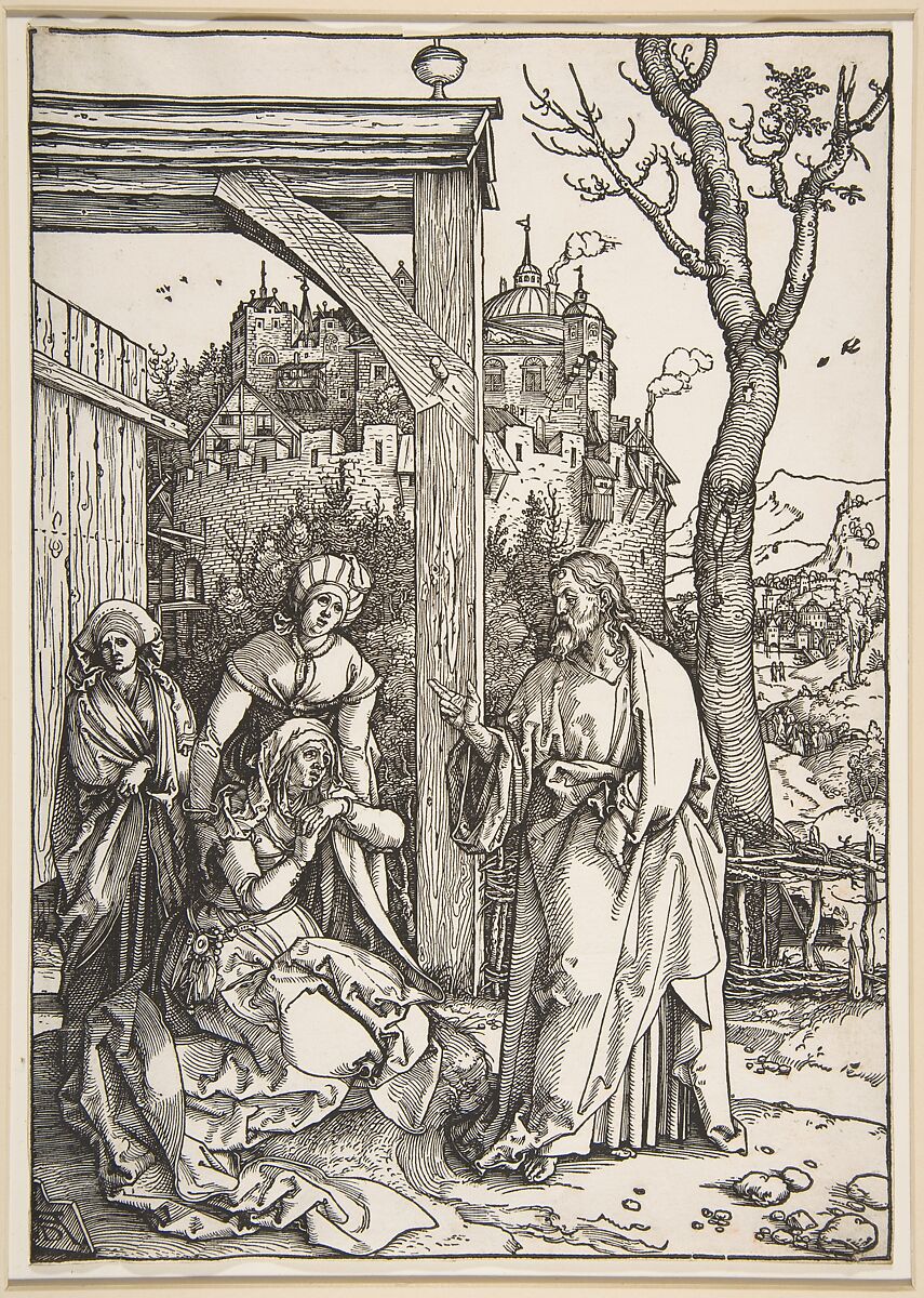 Christ Taking Leave of His Mother, from The Life of the Virgin, Albrecht Dürer (German, Nuremberg 1471–1528 Nuremberg), Woodcut 