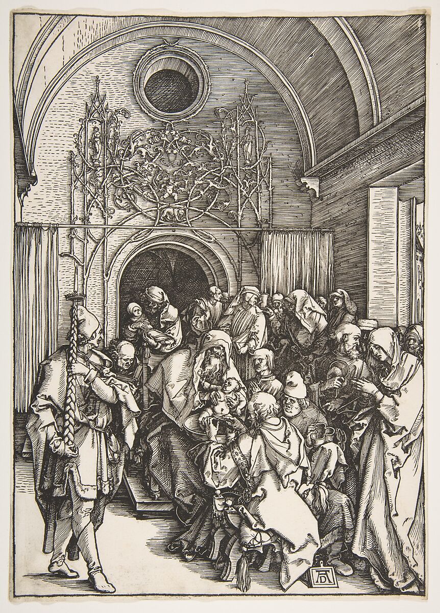 The Circumcision, from The Life of the Virgin, Albrecht Dürer (German, Nuremberg 1471–1528 Nuremberg), Woodcut 
